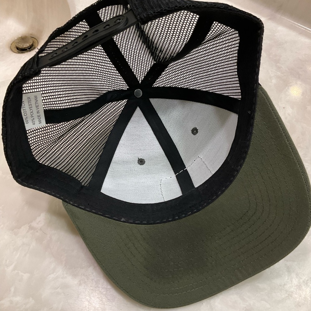 Alligator Row Bergeron Hat, Save the Everglades, Olive Green, Adjustable Size - Picture 7 of 8